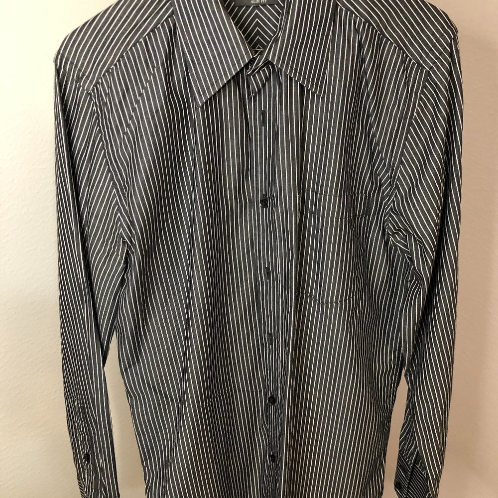 Code slim fit shirt – Small/Black